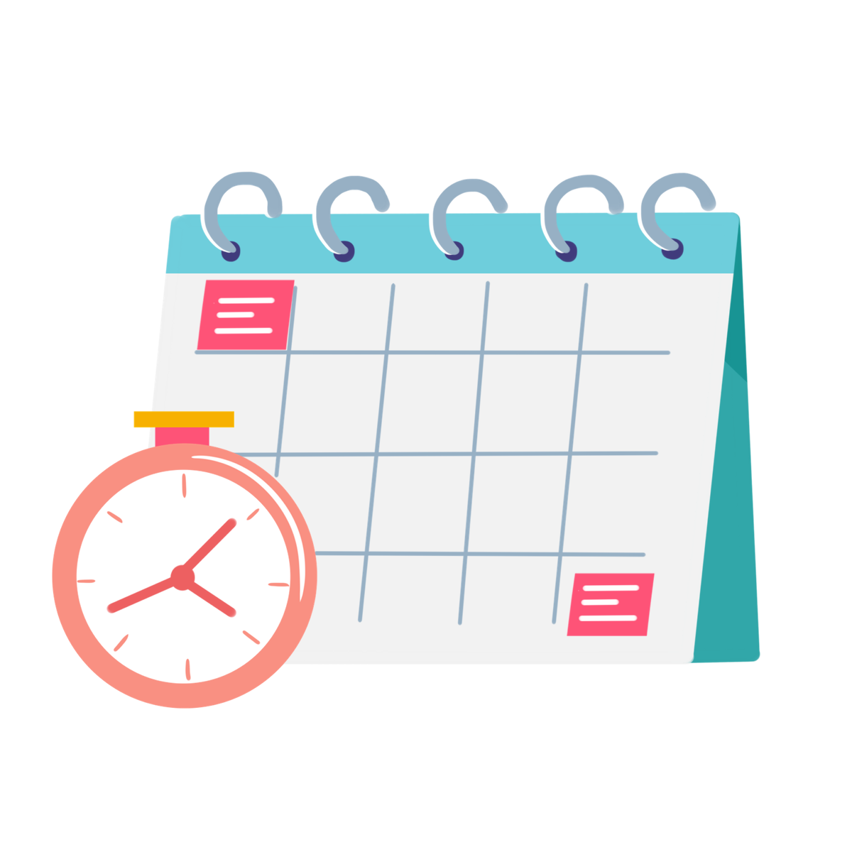 —Pngtree—calendar time monthly calendar chart_5324170